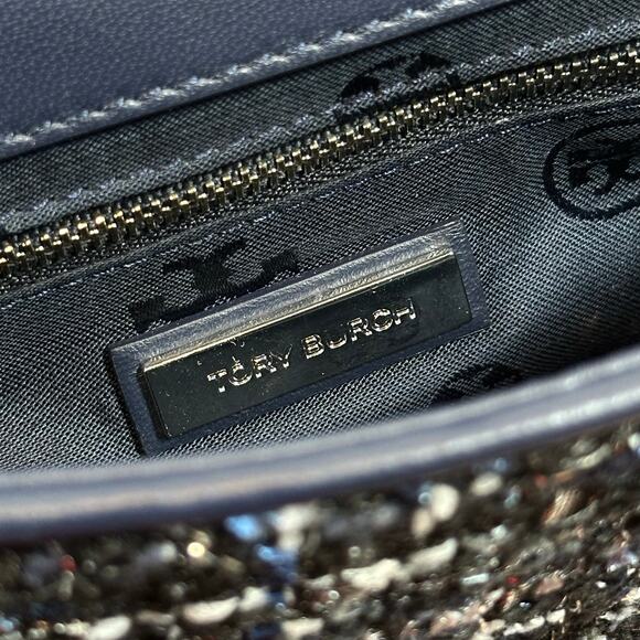 Tory Burch Fleming Tweed Convertible Shoulder Bag - Picture 12 of 14